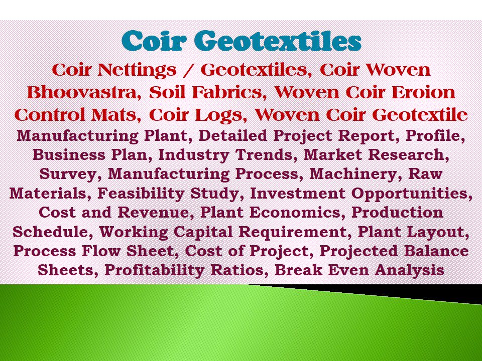 Coir Geotextiles