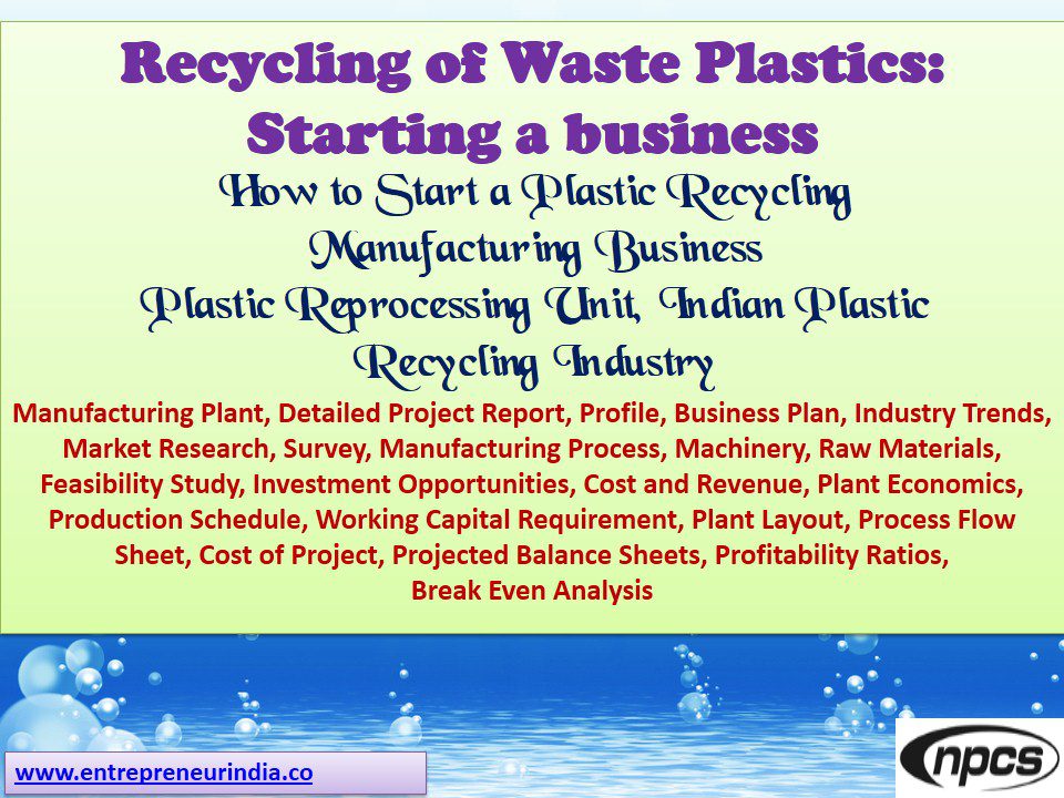 Plastic Waste Recycling Plant