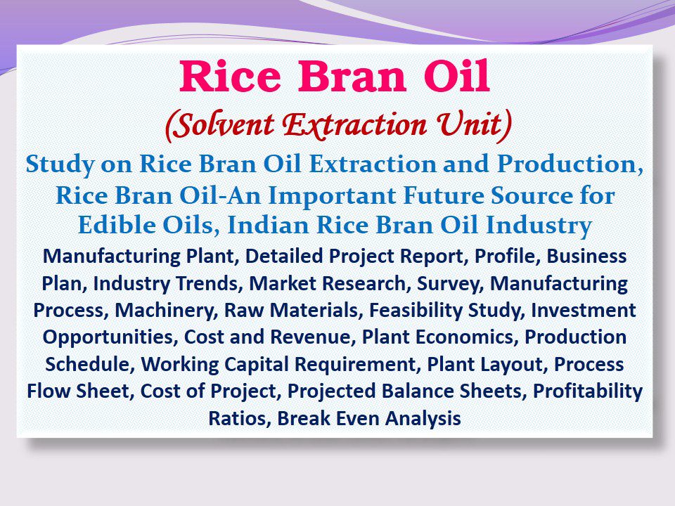Rice Bran Oil Solvent Extraction Unit