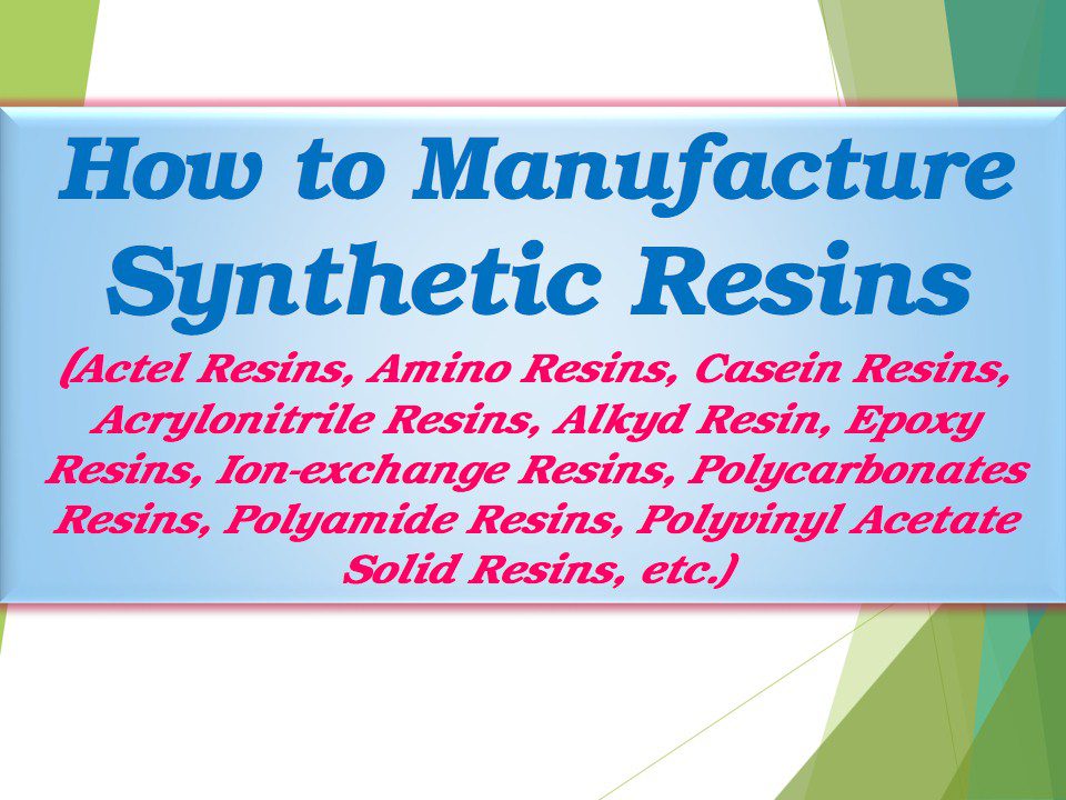 Synthetic Resins & Their Applications