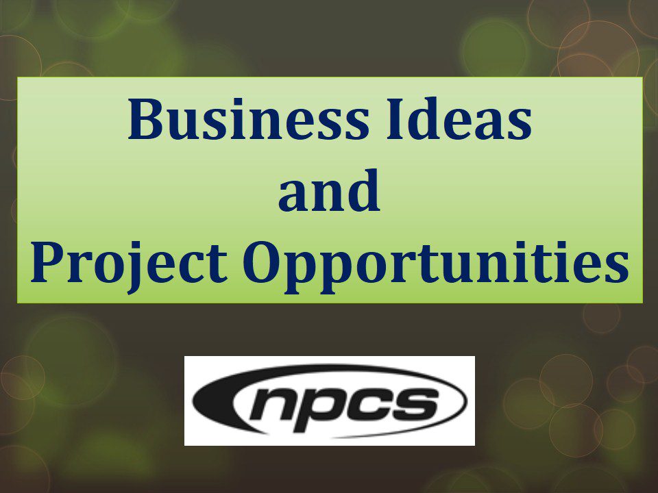 Business Ideas &amp; Project Opportunities