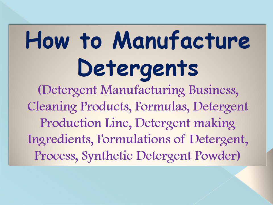 Detergents