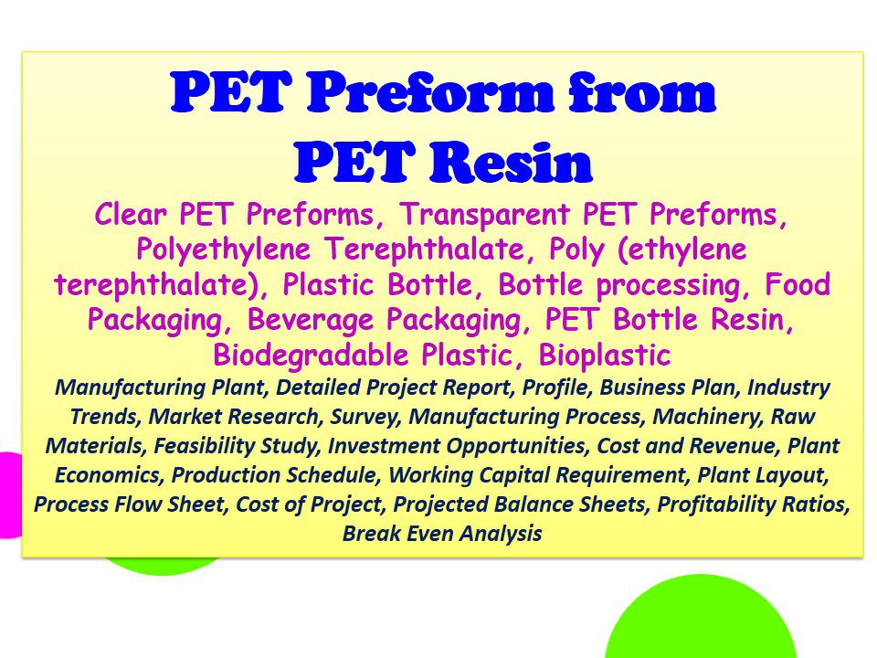 PET Pre-Form from PET Resin