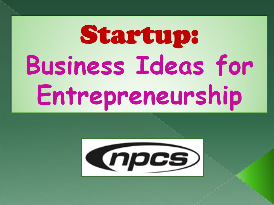 Startup Business Ideas for Entrepreneurship