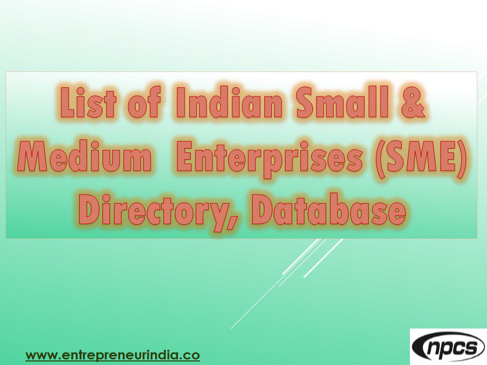 list-of-indian-small-medium-enterprises-sme-directory-database