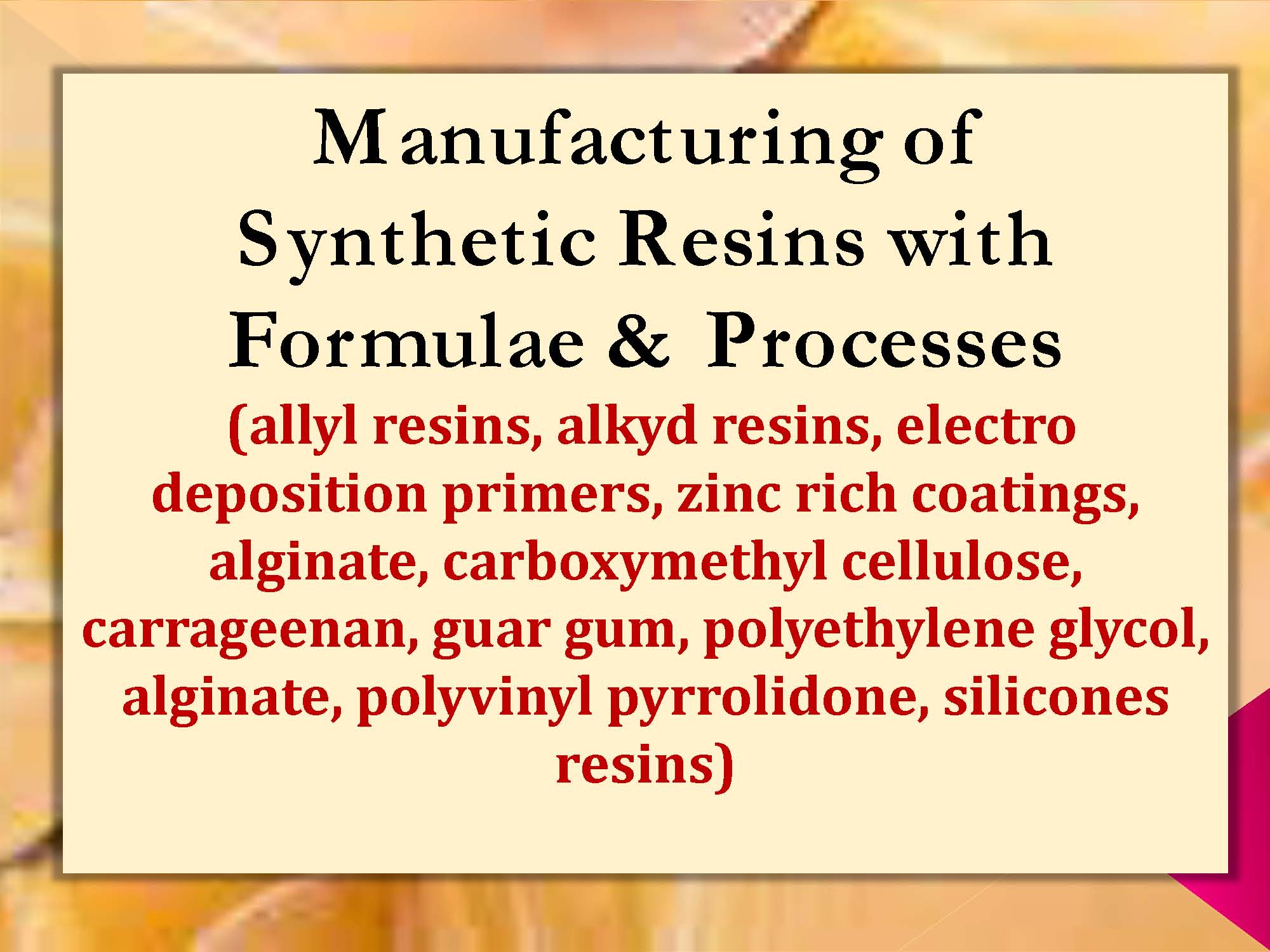 The Complete Technology Book on Synthetic Resins with Formulae &amp; Processes_Page_01