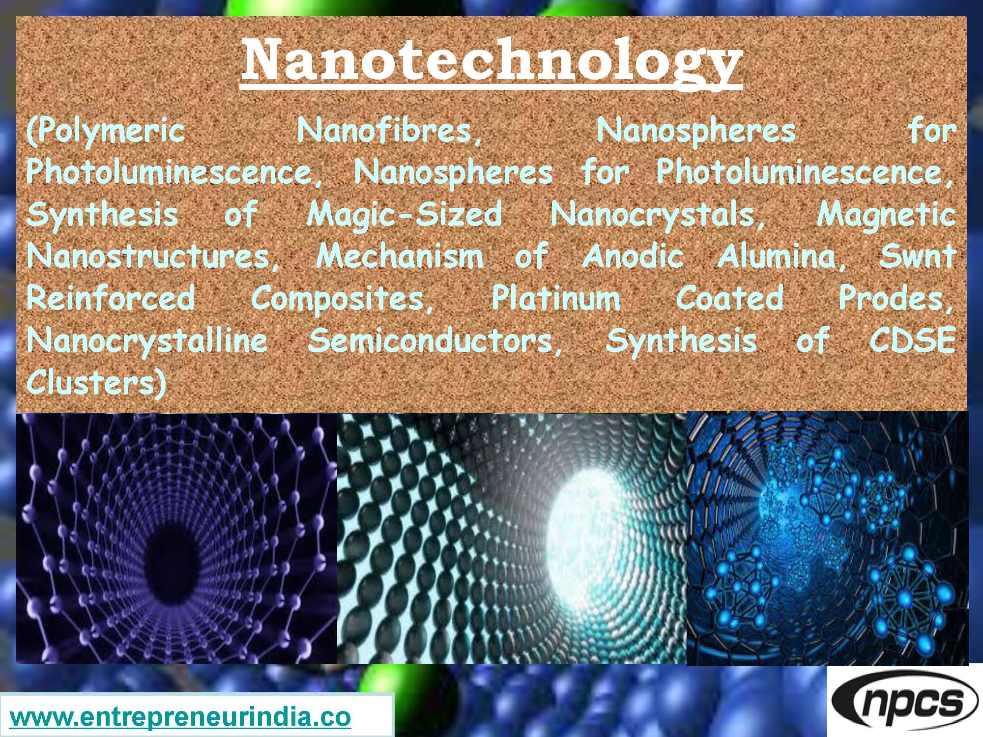 Nanotechnology (Polymeric Nanofibres, Nanospheres for Photoluminescence)