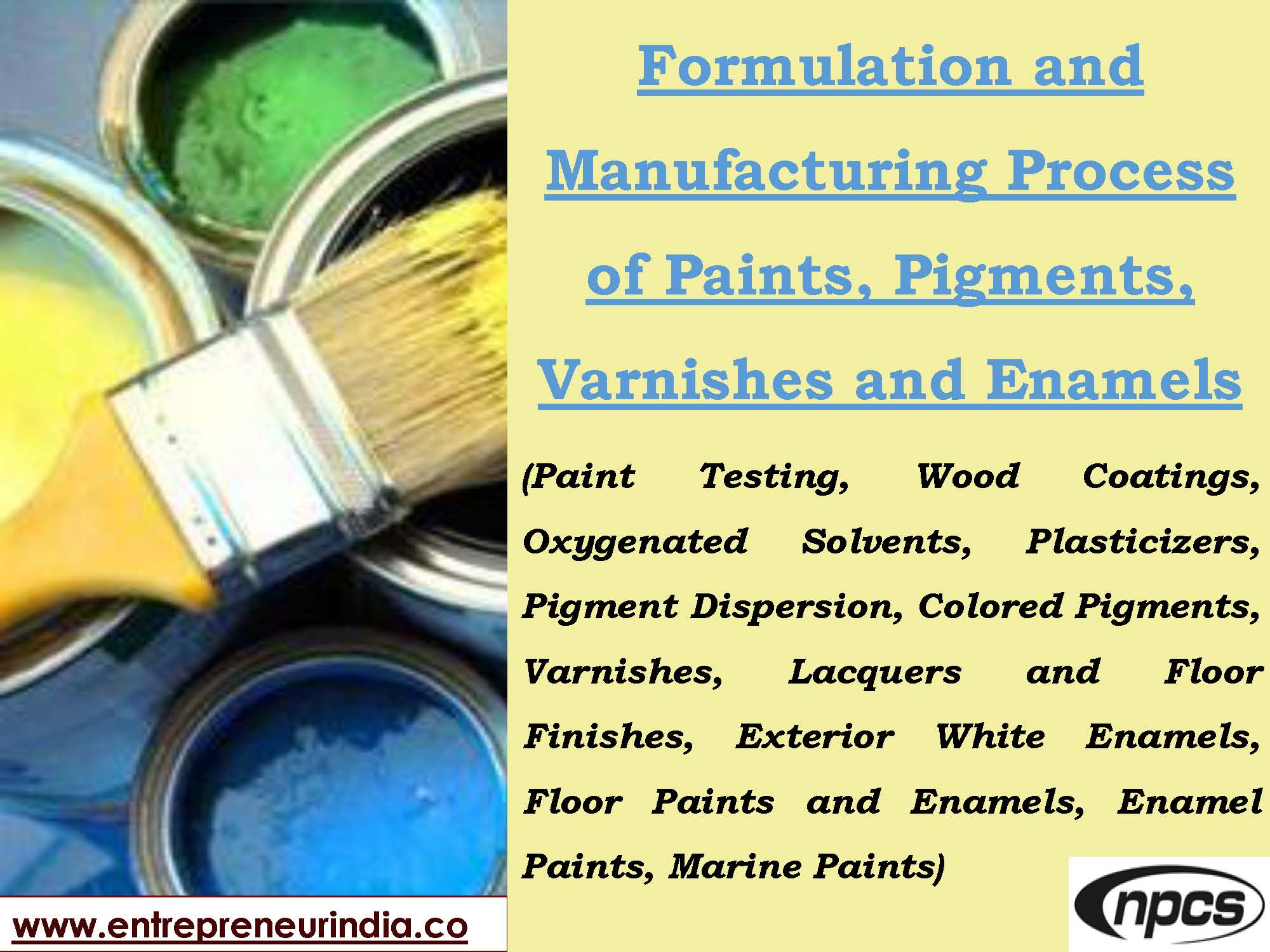 Formulation and Manufacturing Process of Paints, Pigments, Varnishes and Enamels_Page_001