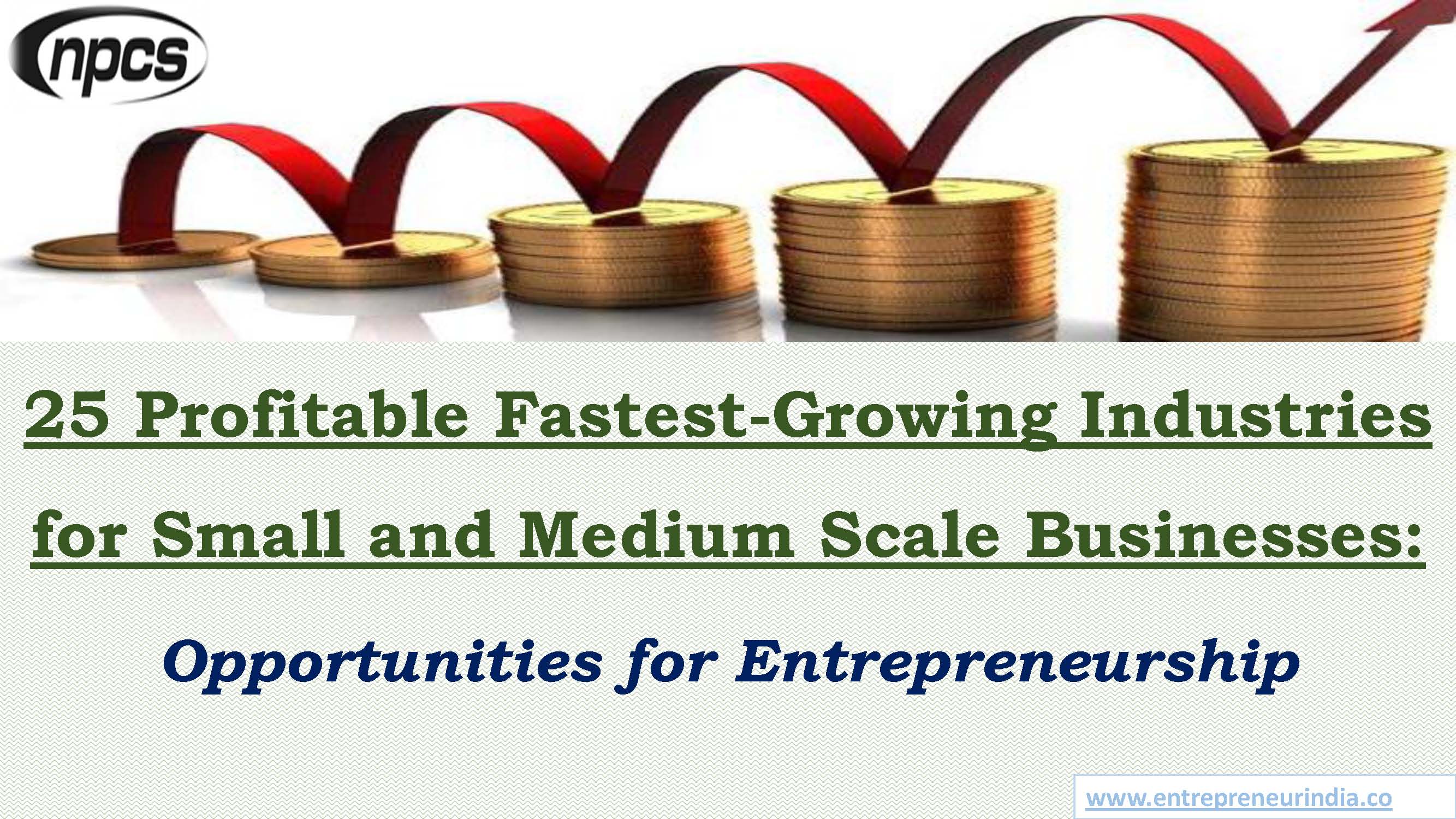 25 Profitable Fastest-Growing Industries for Small and Medium Scale Business