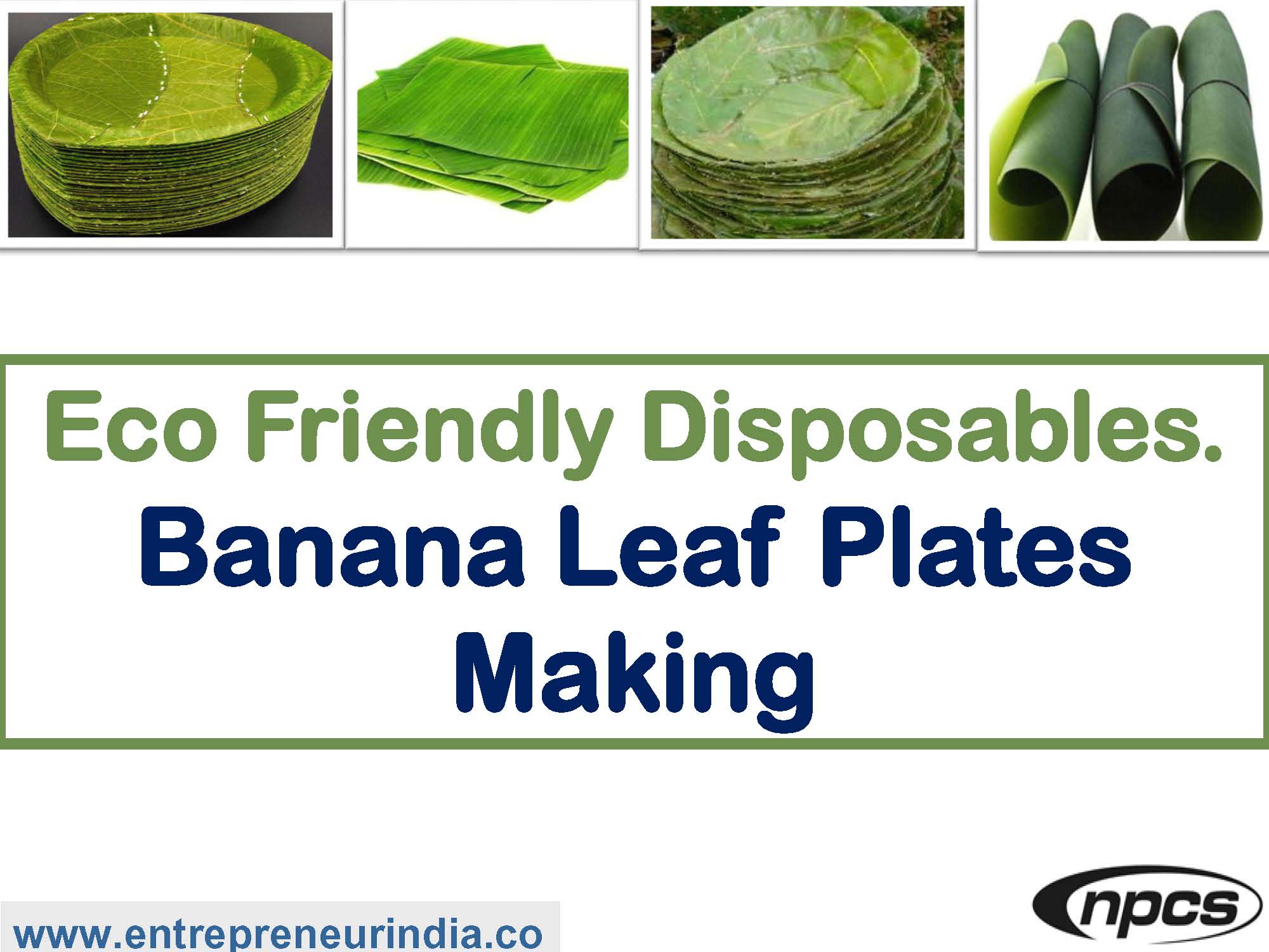 Eco Friendly Disposables. Banana Leaf Plates Making