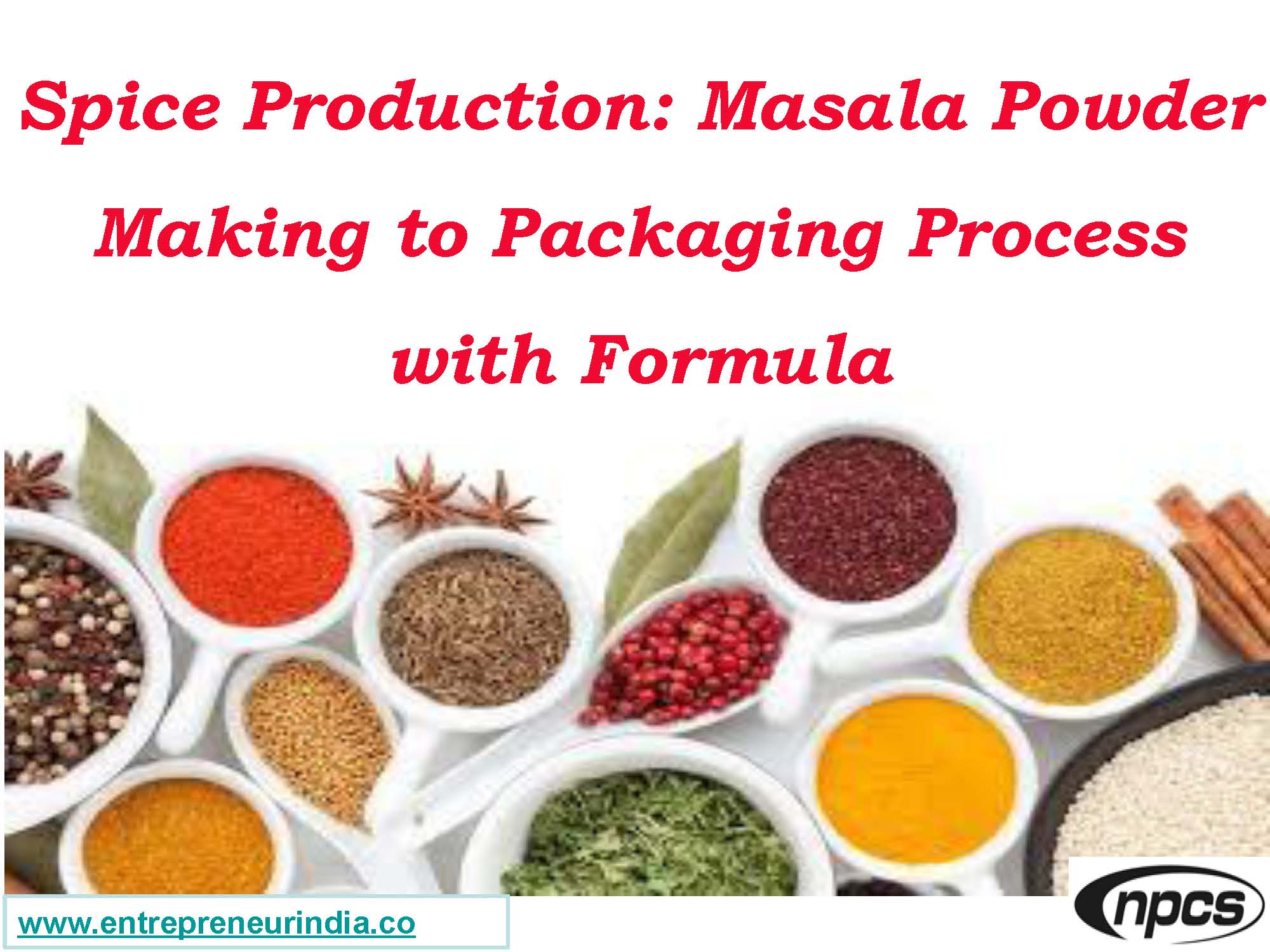 Spice Production Masala Powder Making to Packaging Process with Formula.jpg