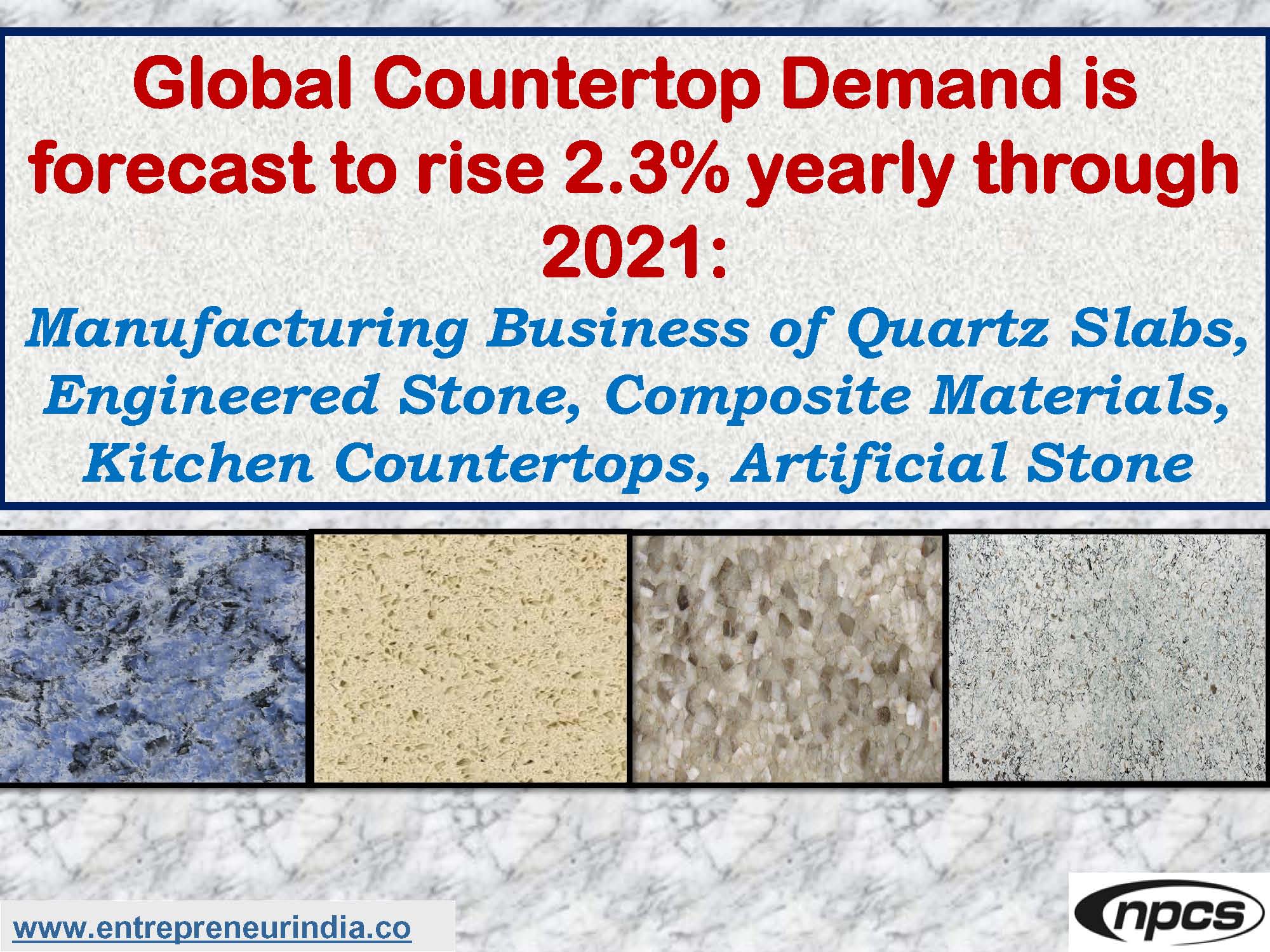 Global Countertop Demand is forecast to rise 2.3% yearly through 2021.jpg