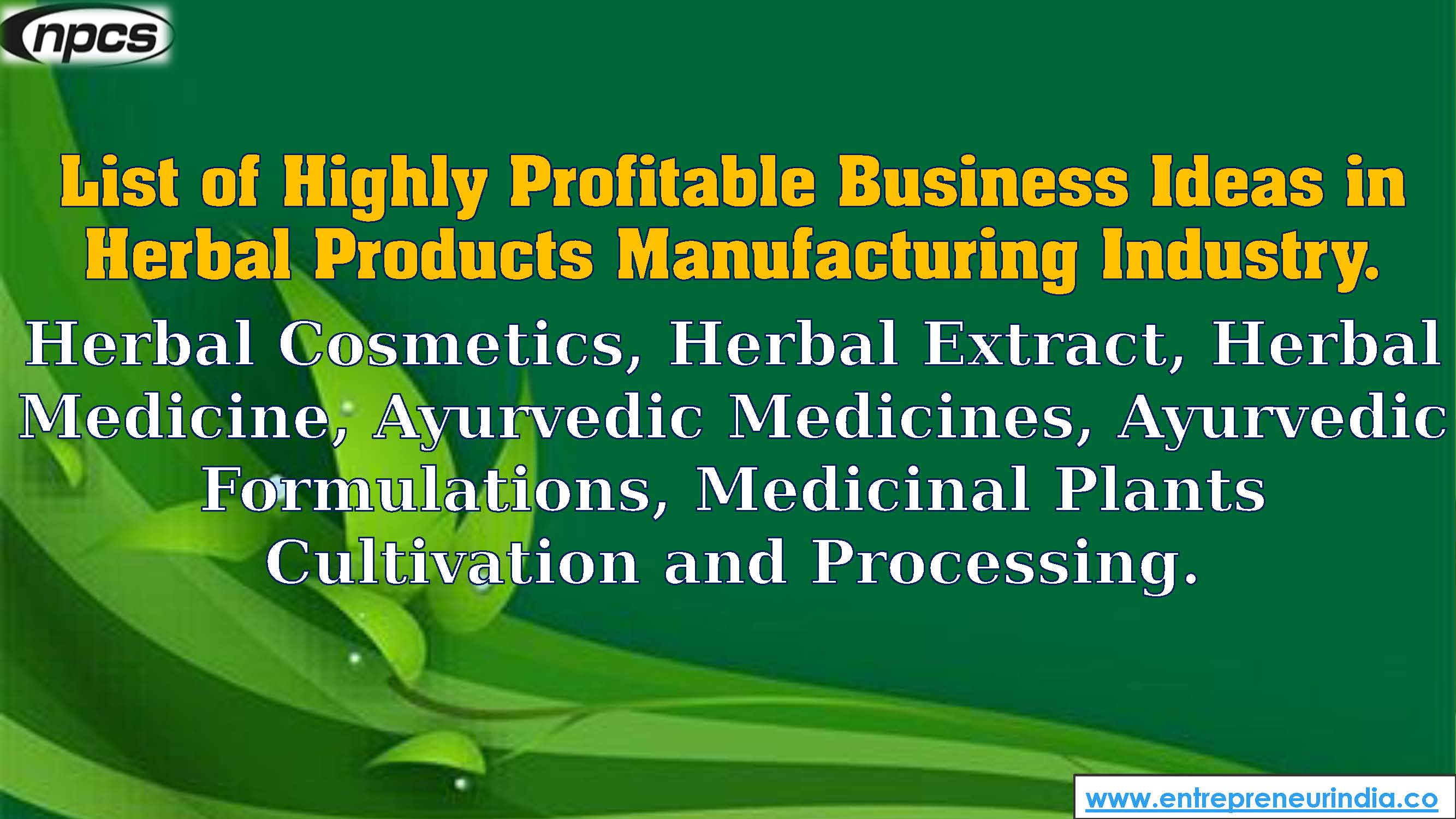 List of Highly Profitable Business Ideas in Herbal Products Manufacturing Industry..jpg