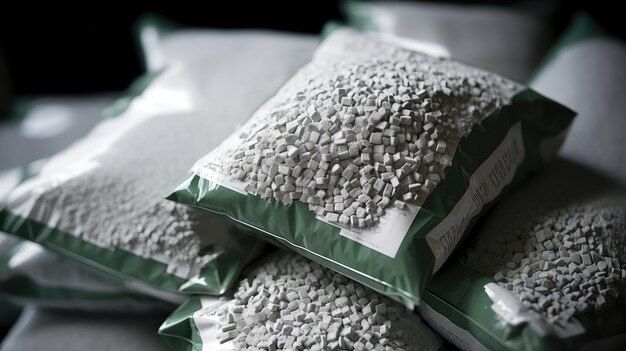 rice husk ash silica powder in industrial packaging