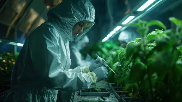 insecticide and herbicide bottles and crop protection chemicals display