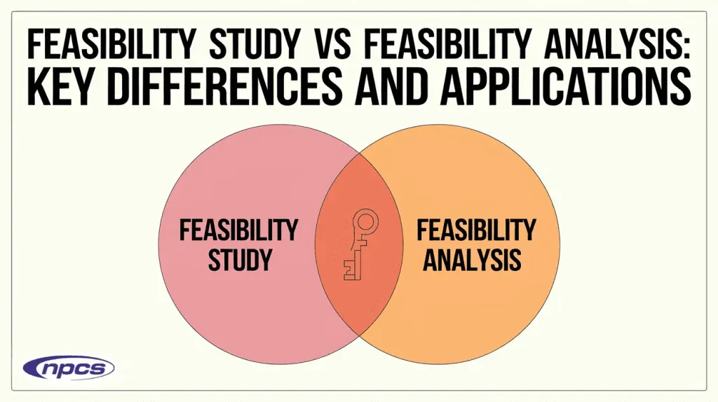 feasibility study versus feasibility analysis comparing project evaluation and analysis processes