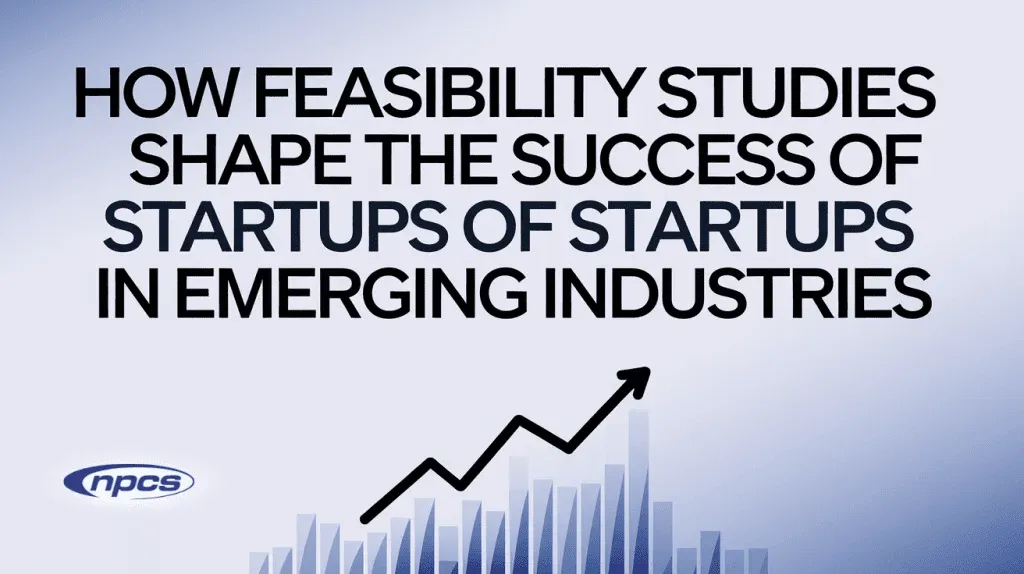 feasibility study process for startups in emerging industries with market research and financial analysis