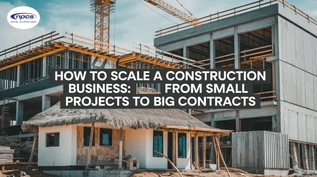 scaling a construction business from small projects to big contracts with strategic growth and project management