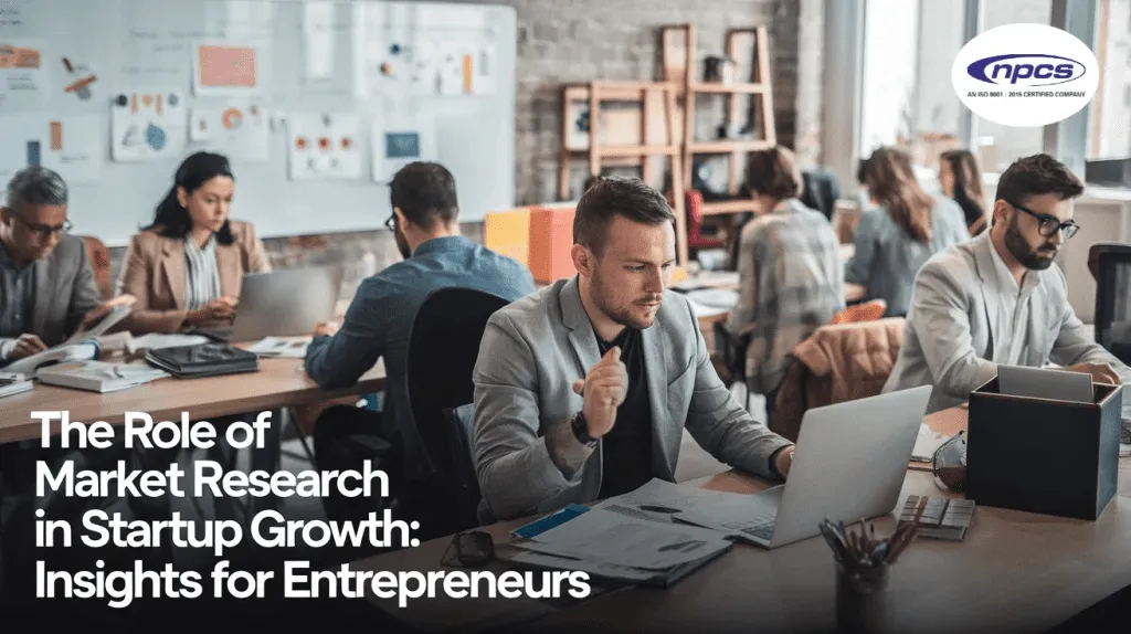 market research for startups showing data analysis, customer insights and business growth planning