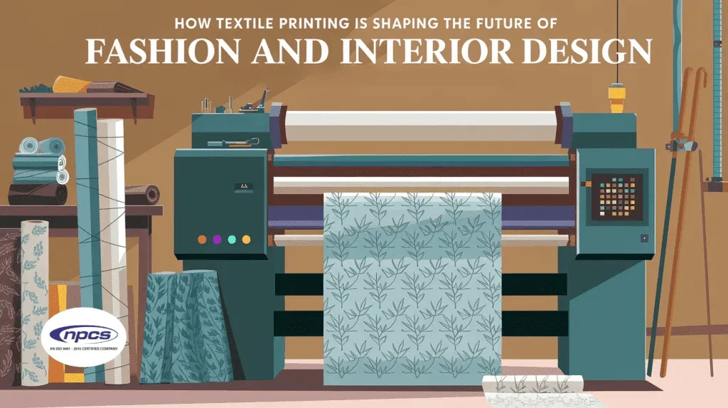 Digital textile printing on fabric for fashion garments and interior decor textiles